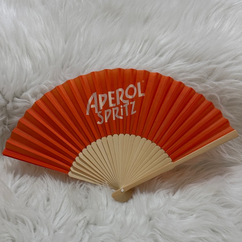 Aperol Spritz Orange and Cream Fan